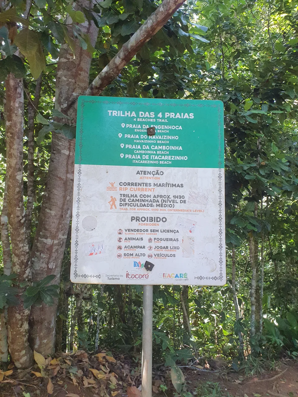Trilha das 4 Praias, Itacaré